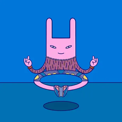 Meditation Rabbit #162