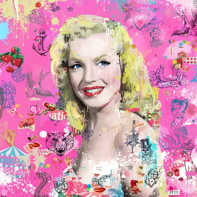 Marilyn Tattoo (Cotton Candy), 2022