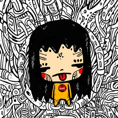 Kiku In The Shell. AKU NAPIE X KIKU’S WORLD by SABET