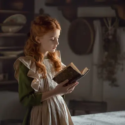 Girl with a recipe book