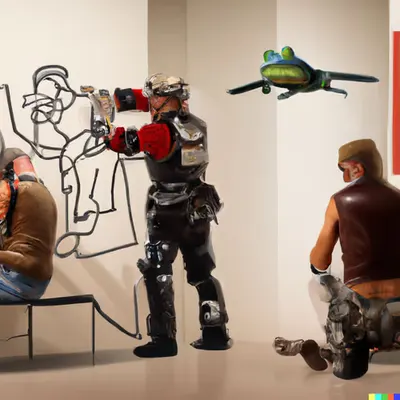 CONTEMPORARY ART MUSEUM PUNK HACK FLYING PEPE
