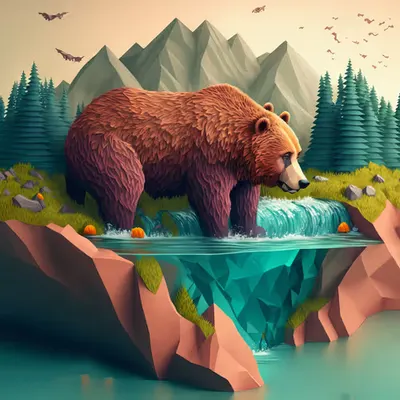 Adventures in Cubism - Grizzly