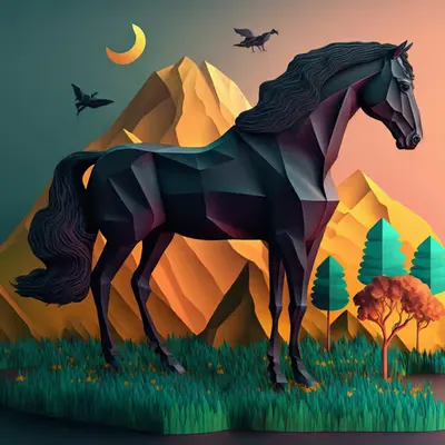 Adventures in Cubism - Stallion