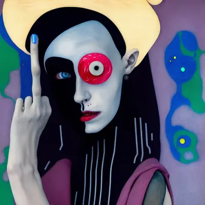 I Raise My Hat With My Middle Finger In Honor Of AI Art Haters