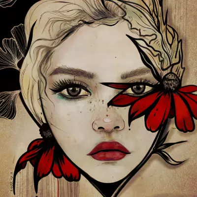 She blooms