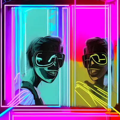 Neon Reflections