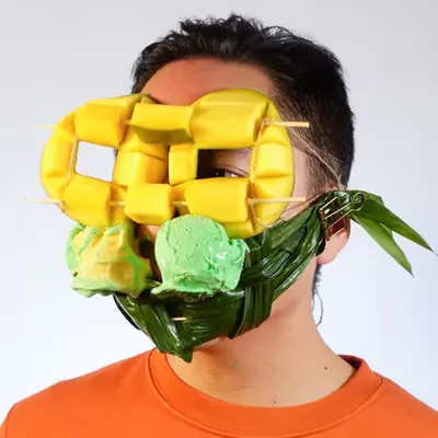 Mango and Pandan Ice Cream