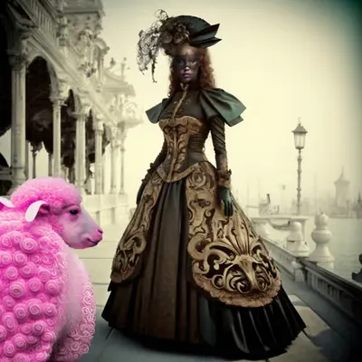 The Masked Lady at the Carnival of Venice
