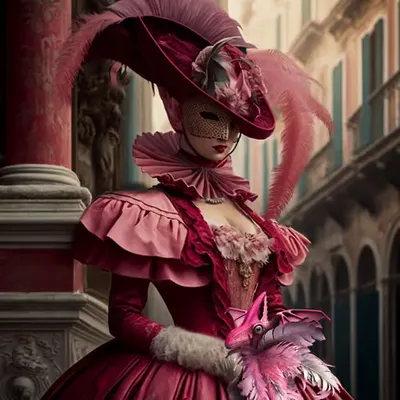 The Pink Lady in Venice