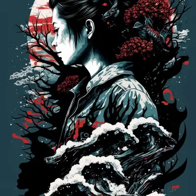 Cherry Blossom Waves