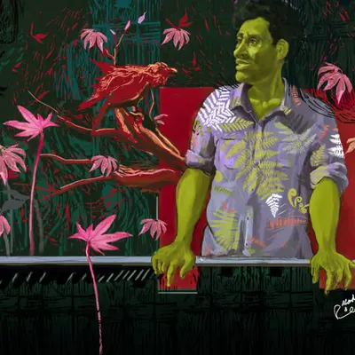 Man with a Red Bird
