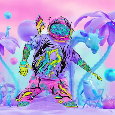 Shark Me Up At Dawn - Birdiko X Mellowmann - Purple Delight V1