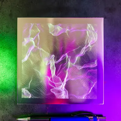 Etched distortion