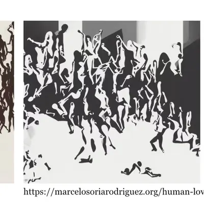 humans loving each other - a postcard