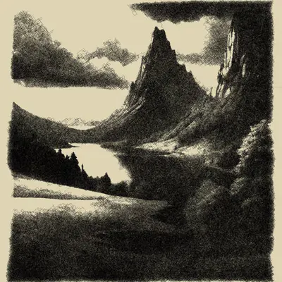 Valley in Mountains #17