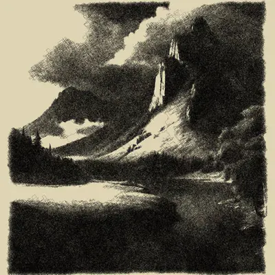 Valley in Mountains #8