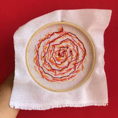 generative embroidery wip (back)