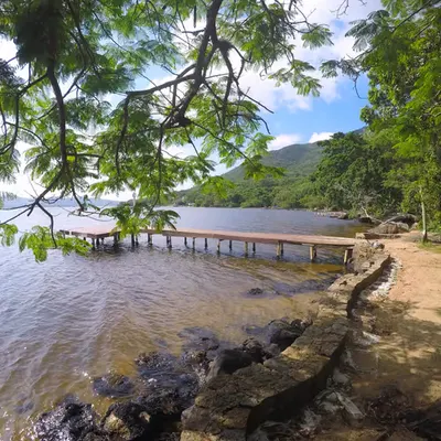 A pier in middle of nowhere