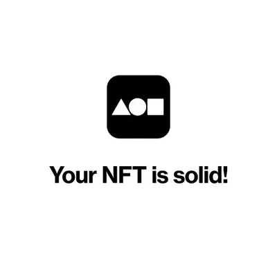 Your NFT is solid!