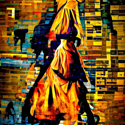 “Dystopian Fire Lady of the Night”
