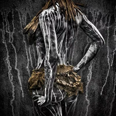 “Tribal Wet Paint Drip”