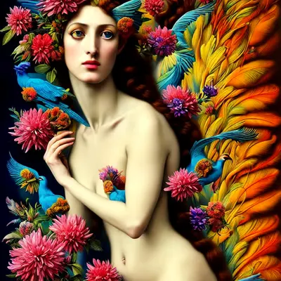 Femme Aux Cheveux Longs