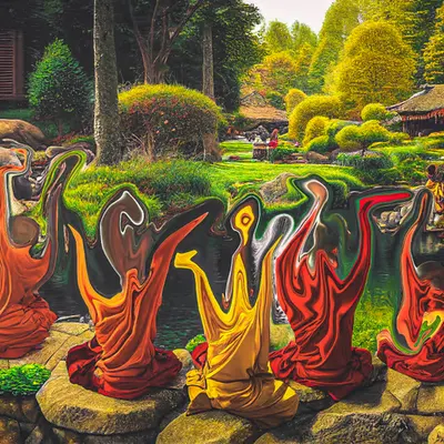 Flowing Of The Sacred Energy
