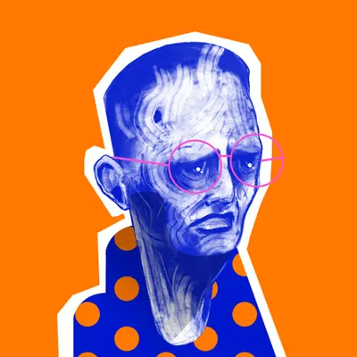 The chap with the orange hanky