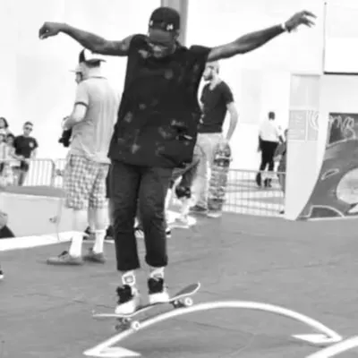 Skateboarder at the Kennedy Center by Anna Wilding