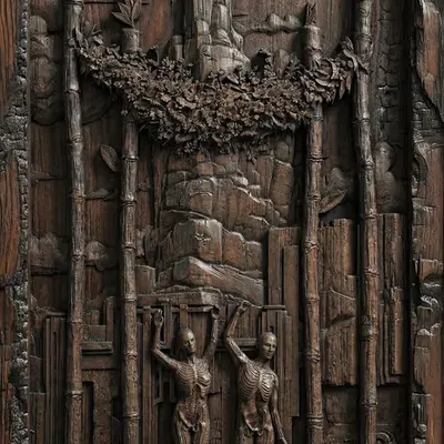 4 of Wands — Burnt Wood