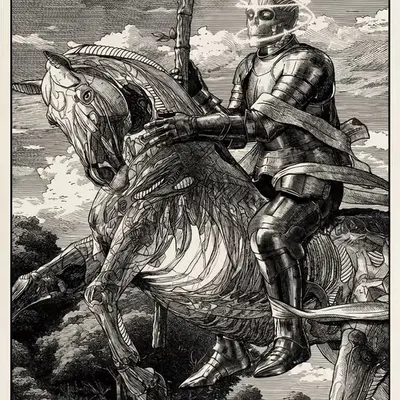 Knight of Wands — Litho