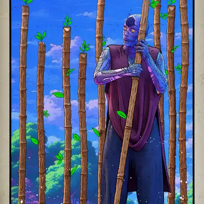 9 of Wands — Master