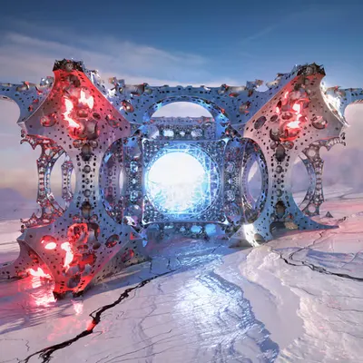 Mechanical gate in the ice