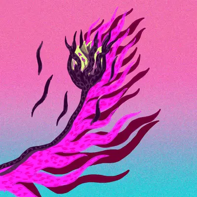 A flower becoming energy
