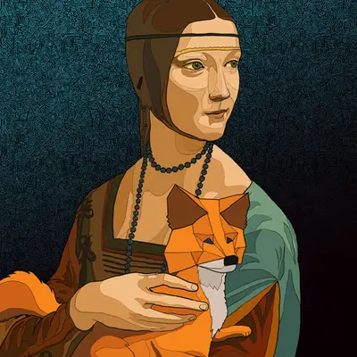 lady with a fox