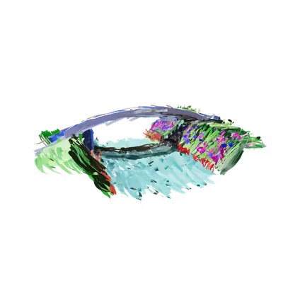 VR sketch in the contryside