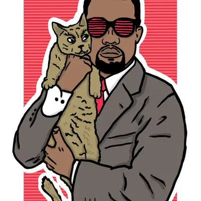Rappers and Cats: Kanye West
