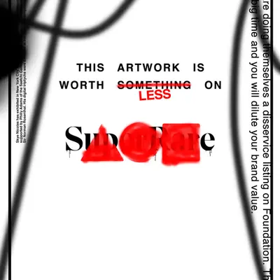 THIS ARTWORK IS WORTH LESS ON FOUNDATION
