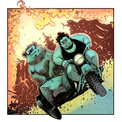 CLOWN PUNCHER...Panel Three
