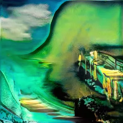 Dalí x O'Keeffe AI #1