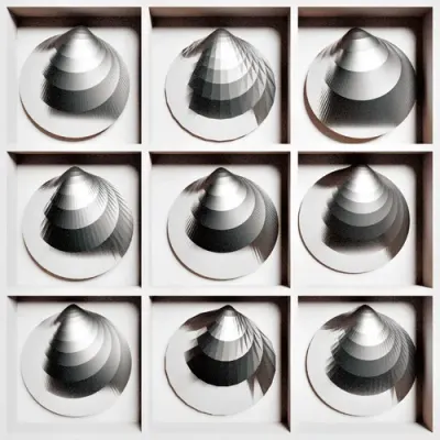 9 shells on display