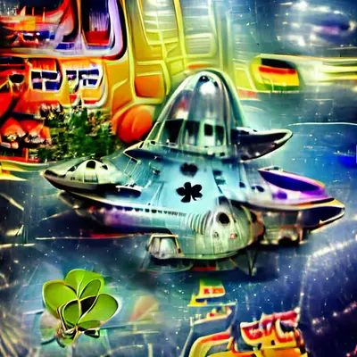 Lucky Spaceship: Four Leaf Clover