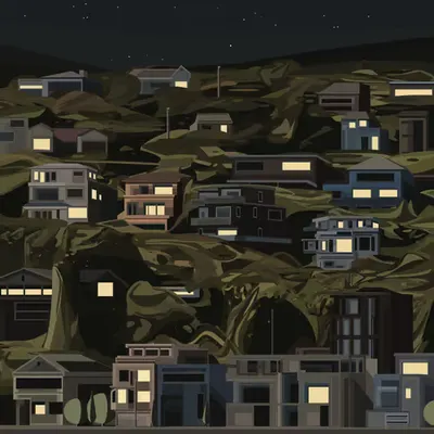 Starry Night Over Sausalito