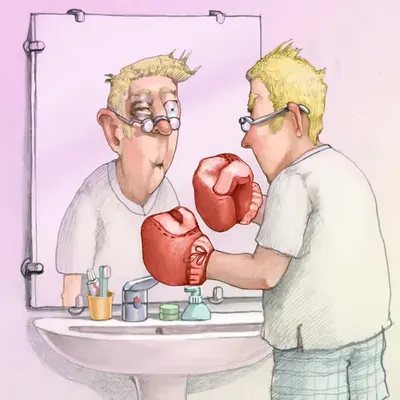 exaggerated self-criticism