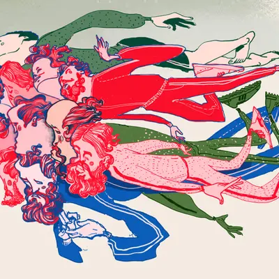 Over the town (Tribute to Marc Chagall)