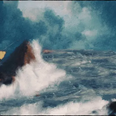 After Storm in Mediterranean Sea