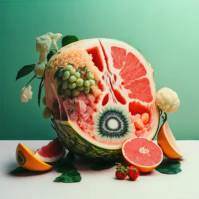 Still life with watermelons v2. 001