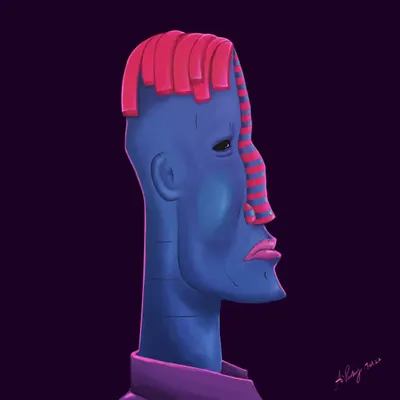 Blue man I