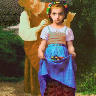 Crown of Flowers after Bouguereau
