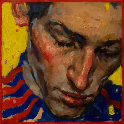 Conversation #8 + Physical oil painting